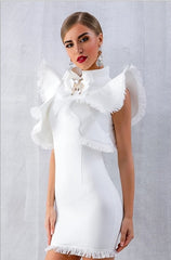 Empire Bow White Dress